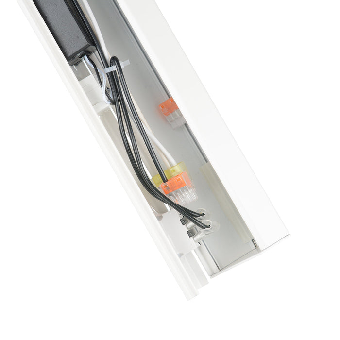 Atom Low Profile Power Strip With 3 Receptacles/2 USB Ports 120V 30 Inch White