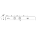 Atom Low Profile Power Strip With 2 Receptacles/1 USB Port 120V 18 Inch White