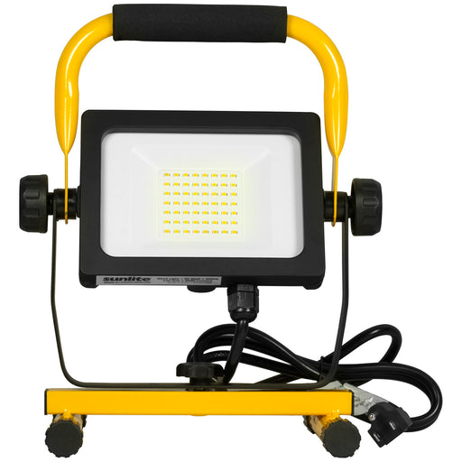 Sunlite LFX/WL/35W/40K 35W LED Portable Work Light 4000K 3500Lm Yellow With 5 Foot Plug (04368-SU)