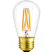 Sunlite S14/LED/FS/4W/27K/6PK 4W LED Filament Series S14 Bulb 2700K Warm White 340Lm 120V 90 CRI Dimmable E26 Base 6-Pack (40322-SU)