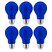 Sunlite LED A19 Bulb 4.5W 55Lm 120V E26 Base Transparent Blue (40940-SU)