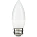 Sunlite ETF/LED/7W/940/6PK 7W LED B13 Decorative Chandelier Light Bulb Dimmable E26 Base Torpedo Frosted 90 CRI 4000K 500Lm 6-Pack (41773-SU)