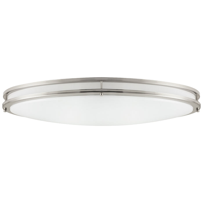 Sunlite LFX/DCO32/OVAL/BN/35W/SCT LED 35W Double Band Fixture 3000Lm CCT Selectable 3000K/4000K/5000K 100-277V Brushed Nickel Finish (49176-SU)