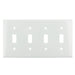 Sunlite E104W 4-Gang Toggle Switch Plate White (50537-SU)