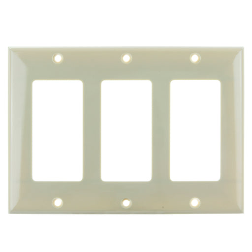 Sunlite E303I 3-Gang Decorative Plate Ivory (50737-SU)