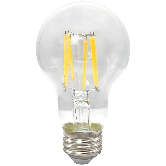 Sunlite A19/LED/FS/5.5W/30K 5.5W A19 LED Filament Style Bulb 3000K 600Lm Dimmable E26 Base (80192-SU)