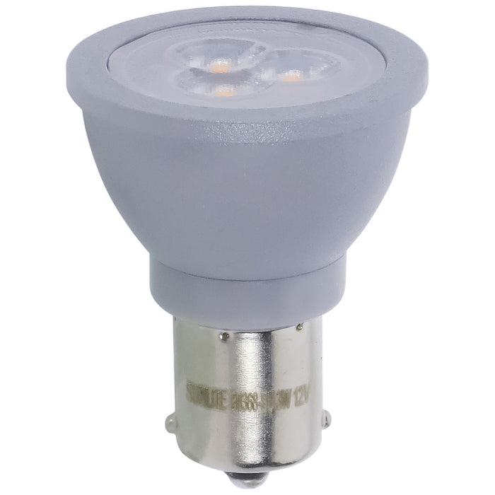 Sunlite 1383/LED/3W/40K/V2 3W LED Elevator Bulb 4000K BA15S Single Contact Bayonet Base 12V Non-Dimmable (80369-SU)