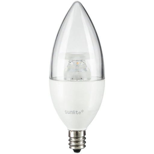 Sunlite CTC/LED/7W/40K 7W LED B11 Bulb 500Lm Cool White 4000K Candelabra E12 Base (80783-SU)