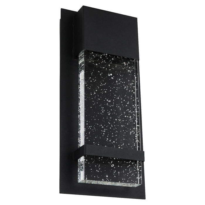 Sunlite LFX/INN/WS/SEEDY/6.5&#039;&#039;/12W/SCT/BK Outdoor Innovative Wall Sconce Seedy Glass 6.5 X 13.75 Inch Dimmable 12W 120V Selectable 3000K/4000K/5000K Black (81051-SU)