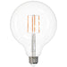 Sunlite G40/LED/FS/8.5W/927 8.5W LED Long Filament Style Bulb Clear Dimmable E26 Base 90 CRI 2700K 800Lm (81122-SU)