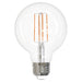 Sunlite G25/LED/FS/8.5W/927 8.5W LED Long Filament Style Bulb Clear Dimmable E26 Base 90 CRI 2700K 800Lm (81124-SU)