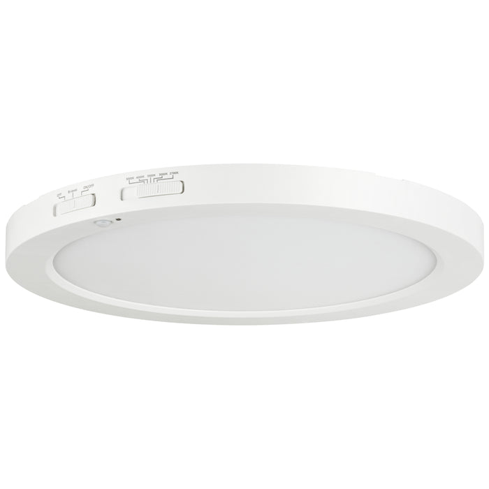 Sunlite LFX/MP/12R/18W/MS/SCT LED 18W 12 Inch Mini Flat Panel Fixture 1400Lm CCT Selectable 2700K/3000K/3500K/4000K/5000K 120V White Finish (81329-SU)