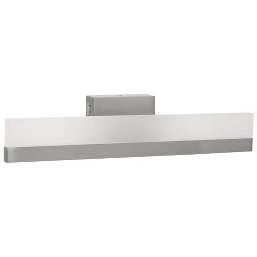Sunlite LFX/BAR/SQ/SG/18&quot;/20W/3SCT/BN 18 Inch 20W LED Vanity Fixture Square Acrylic CCT Selectable 3000K/4000K/5000K 1100Lm Dimmable Brushed Nickel (81381-SU)