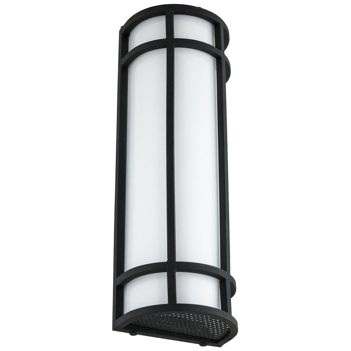 Sunlite LFX/AQ/WS/18&quot;/20W/SCT/BK/ACRY LED 20W 18 Inch Wall Sconce Fixture 1000Lm CCT Selectable 3000K/4000K/5000K 100-277V Black Finish (81435-SU)
