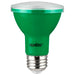 Sunlite LED PAR20 Bulb 3W 120V E26 Base Green (81468-SU)