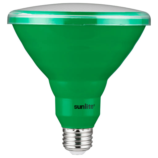 Sunlite LED PAR38 Bulb 15W 120V E26 Base Green (81478-SU)