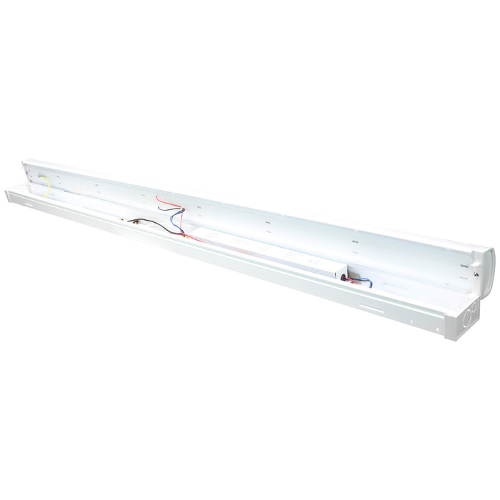 Sunlite SF/ST/LN/48/MW/83S/MV/WH/BLS/EM 48 Inch Linear Strip Light Wattage/CCT Selectable 28W/35W/40W 3500K/4000K/5000K 120-277V Dimmable White Bi-Level Sensor/Emergency Backup (85627-SU)