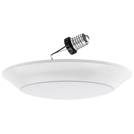 Sunlite LFX/DISC/7&#039;&#039;/15W/5SCT/V2 LED 7 Inch 15W Disc Fixture 90 CRI Dimmable With 6 Inch Retrofit Option CCT Selectable 2700K/3000K/3500K/4000K/5000K 950Lm White (87799-SU)