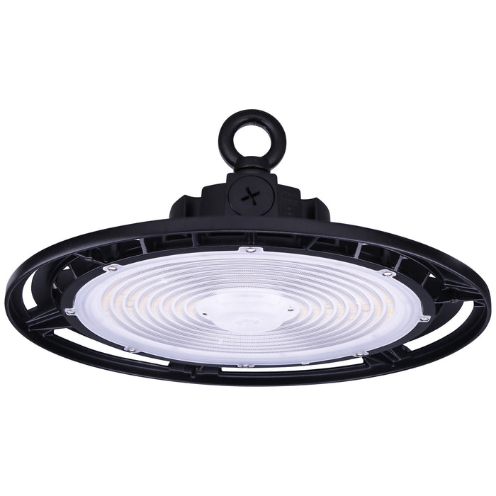 Sunlite SF/HB/U/MW/83S/MV/BK LED UFO High Bay Wattage/CCT Selectable 100W/150W/200W 3000K/4000K/5000K 120-277V 0-10V Dimming 80 CRI Black (89791-SU)