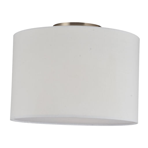 Sunlite FIX/FD/E26/WH Semi-Flush Fabric Drum Ceiling Fixture E26 Base White (90166-SU)