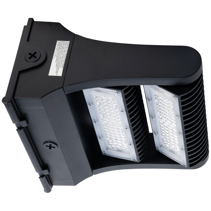 Sunlite LFX/RWP/60W/3SCT LED Rotatable Wall Pack 60W CCT Selectable 3000K/4000K/5000K 8600Lm 70 CRI 120-277V Black (97094-SU)