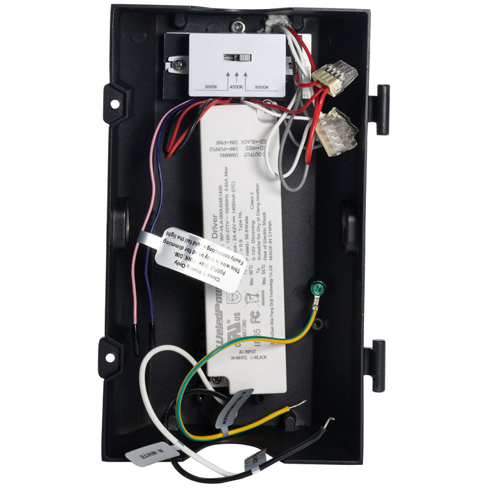 Sunlite LFX/RWP/60W/3SCT LED Rotatable Wall Pack 60W CCT Selectable 3000K/4000K/5000K 8600Lm 70 CRI 120-277V Black (97094-SU)