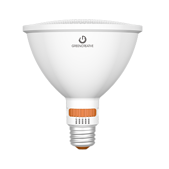 Green Creative 17PAR38HODIM/9CCTS/277V/BAS 17W LED AdjustaPAR Series PAR38 E26 Base CCT/Beam Selectable 2700K/3000K/3500K/4000K/5000K 25/40 Degree 95 CRI 120-277V Dimmable (38761)