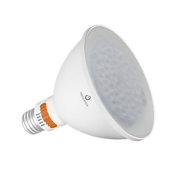 Green Creative 17PAR38HODIM/9CCTS/277V/BAS 17W LED AdjustaPAR Series PAR38 E26 Base CCT/Beam Selectable 2700K/3000K/3500K/4000K/5000K 25/40 Degree 95 CRI 120-277V Dimmable (38761)