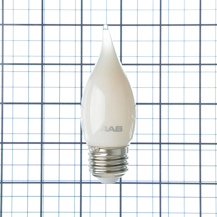 RAB Filament BA11 5.5W 60W Equivalent 500Lm E26 90 CRI 2700K Dimmable Frosted (BA11-5-E26-927-F-F)