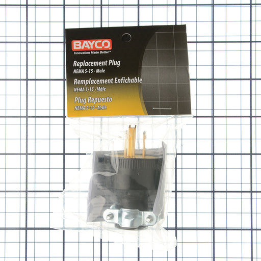 Bayco Male Replacement Plug-3 Wire (SL-151)