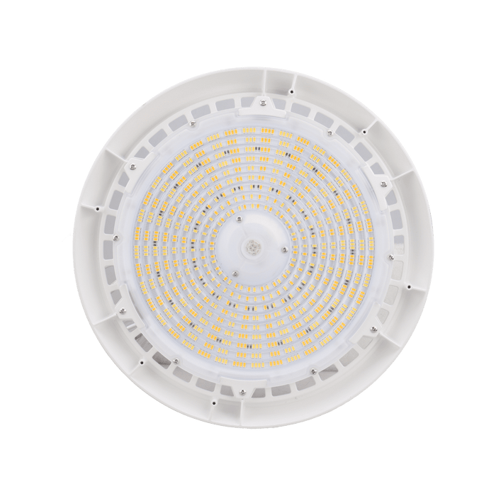 EIKO BAYE3-PS150-FCCT-H-WH BAYE3 Round LED High Bay Wattage/CCT Selectable 150W/130W/100W 3500K/4000K/5000K 120-347V 0-10V Dimming White (15780)