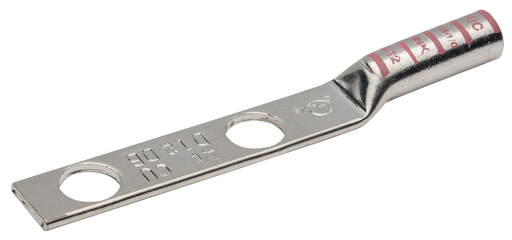 Penn Union Copper Compression Lug Long Barrel Two Hole Bottom Stacking Lug With Closed Transition (BBLB2D)