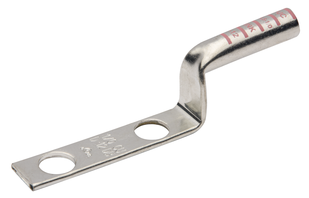 Penn Union Copper Compression Lug Long Barrel Two Hole Stacking Lug With Closed Transition (BBLS4/0D)