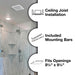 Air King 100 CFM Energy Star Certified Deluxe Quiet Exhaust Fan (BFC100)