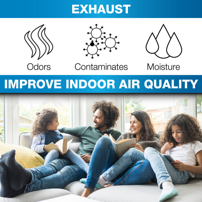 Air King 100 CFM Energy Star Certified Deluxe Quiet Exhaust Fan (BFC100)