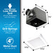Air King 100 CFM Energy Star Certified Deluxe Quiet Exhaust Fan (BFC100)