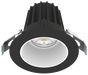 Lotus LED Lights 2 Inch Round Recessed Black Trim LED 9W CCT Selectable 2700K/3000K/3500K/4000K/5000K Smooth White Reflector 36 Degree Air Tight 90 CRI (JXL-COB02-R09W-5CCT-BK-2RR-SM-WH)