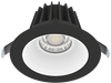 Lotus LED Lights 4 Inch Round Recessed Black Trim LED 15W CCT Selectable 2700K/3000K/3500K/4000K/5000K Smooth White Reflector 36 Degree Air Tight 90 CRI (JXL-COB04-R15W-5CCT-BK-4RR-SM-WH)