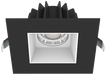 Lotus LED Lights 4 Inch Square Recessed Black Trim LED 15W CCT Selectable 2700K/3000K/3500K/4000K/5000K Smooth White Reflector 36 Degree Air Tight 90 CRI (JXL-COB04-S15W-5CCT-BK-4SR-SM-WH)