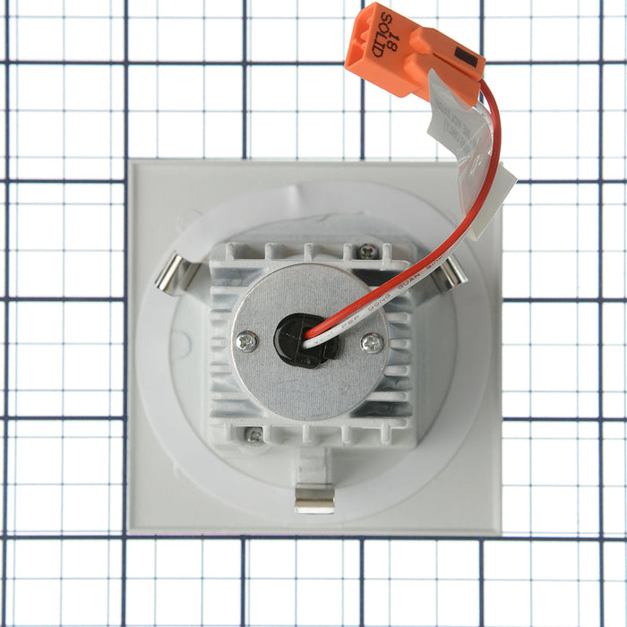 Best Lighting Products 2 Inch LED White Square Trim Downlight Fixture (BLED-2T-BW-SQ-3K)