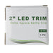 Best Lighting Products 2 Inch LED White Square Trim Downlight Fixture (BLED-2T-BW-SQ-3K)
