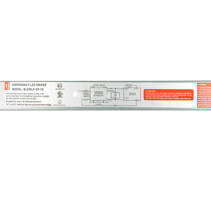 Standard-BL Low Profile Constant Power Emergency LED Driver 10.7W (BLEMLP-CP-10)