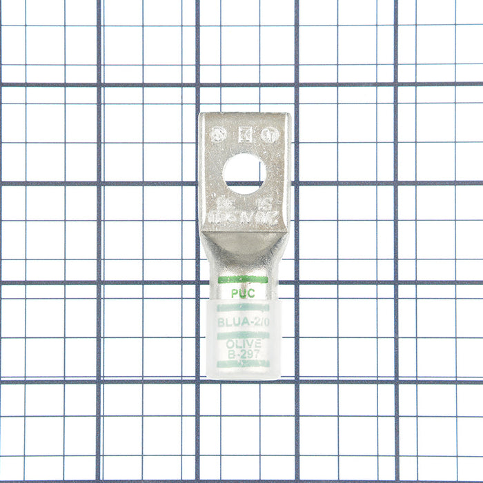 Penn Union Aluminum Compression Lug Standard Crimp Area One Hole Tongue With Closed Transition 2/0 AWG (BLUA2/0S1)