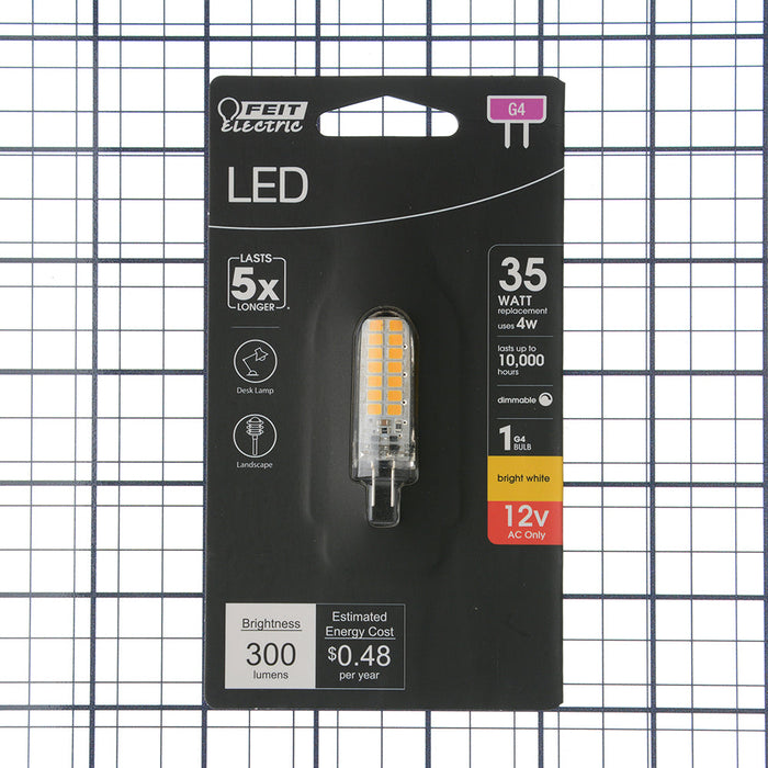 Feit Electric [35W Equivalent] Dimmable G4 Base Capsule Specialty LED Bulb (BP35G4/830/LED/HDRP)