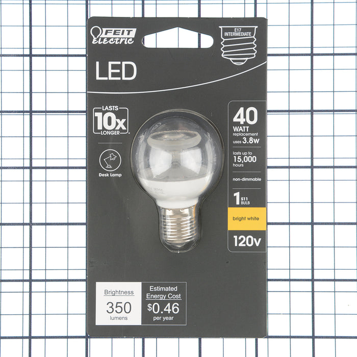 Feit Electric 3.8W [40W Equivalent] Warm White 3000K E17 Base S11 Specialty LED Bulb 6-Pack (BP40S11N/LED/HDRP/6)