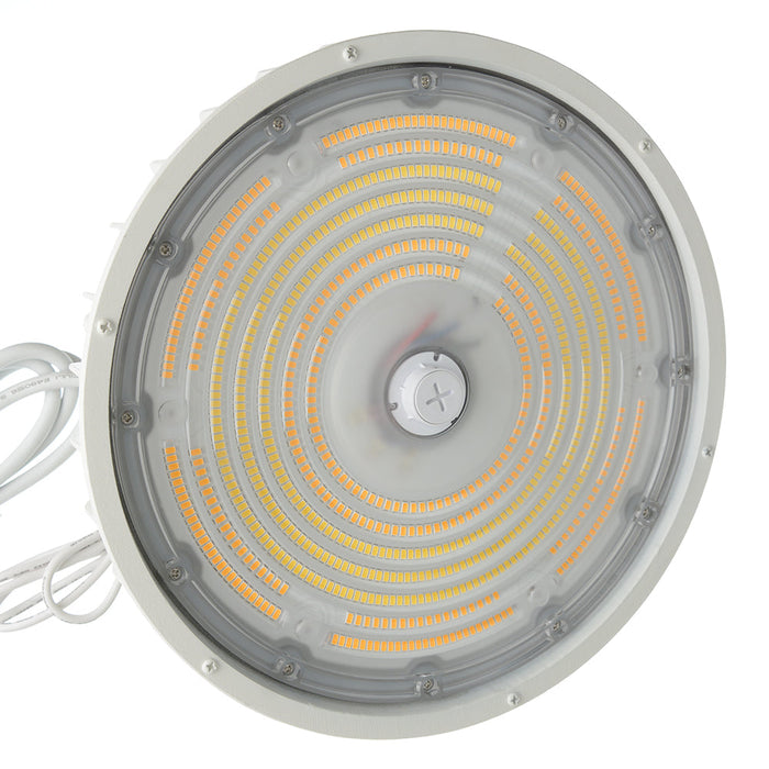 Maxlite LED Round ECO Pendant High Bay Gen 3 120-277V Wattage/CCT Selectable 180W/200W/240W 3500K/4000K/5000K TAA Country White (BPHE3-U180WCSTA)