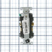 Leviton Duplex Receptacle Outlet Commercial Spec Grade Indented Face 20 Amp 125V Back Or Side Wire NEMA 5-20R 2-P (BR20-GY)