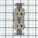 Leviton Duplex Receptacle Outlet Commercial Spec Grade Indented Face 20 Amp 125V Back Or Side Wire NEMA 5-20R 2-P (BR20-T)