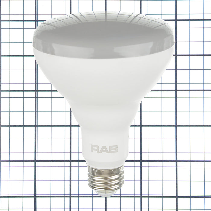 RAB BR30 7W 75W Equivalent 650Lm E26 Base 90 CRI 2200K-3000K Dimmable (BR30-7-922/30-WGD)