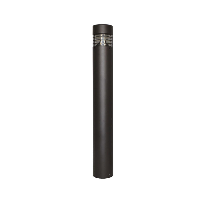 Maxlite 113666 Bollard Round Flat Top Selectable 30W/20W/10W 3000K/4000K/5000K 480V 42 Inch Bronze Louvers -20 Degree Celsius Battery Backup (BRF30H-WCSBLVE2)